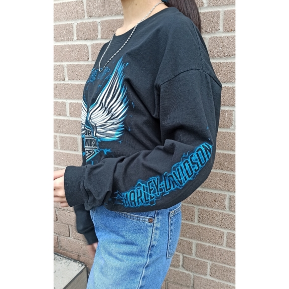 Harley Davidson Vintage long sleeve sweatshirt 🔥 - Picture 2 of 5